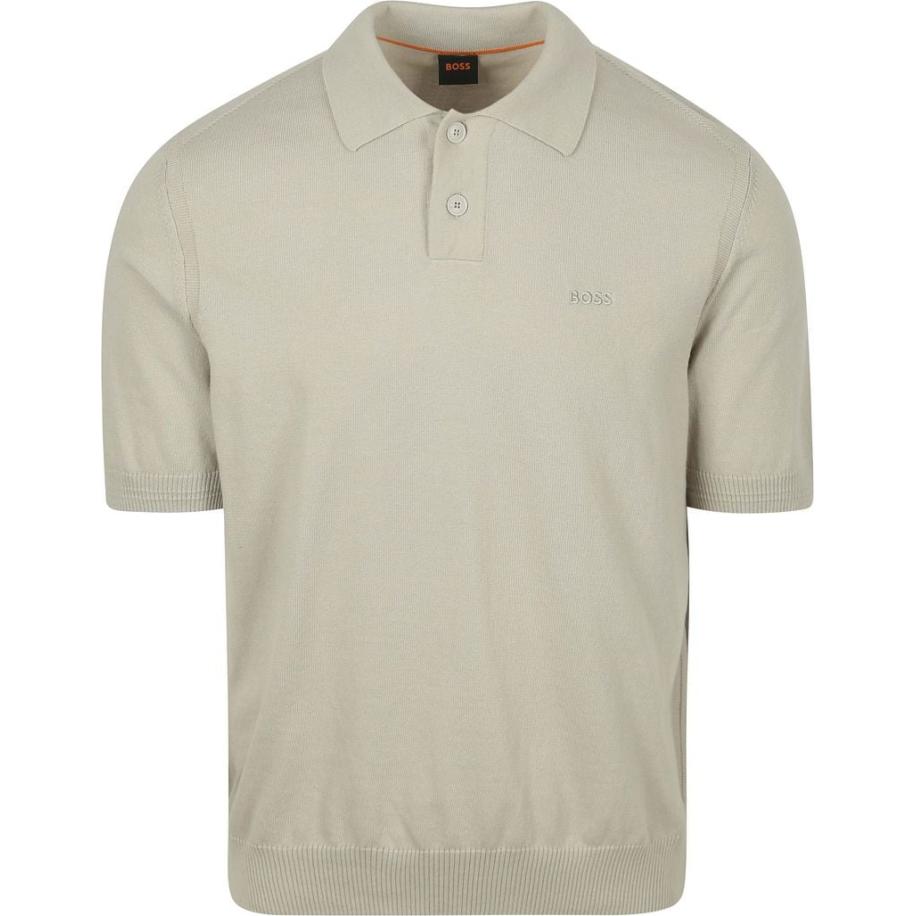 BOSS Asac Polo Greige Grijs