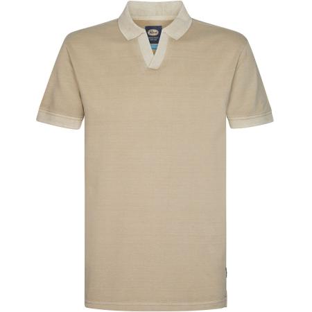Petrol Piqué Polo Cayside Beige