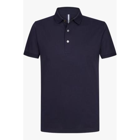 Profuomo Polo shirt Korte mouw donkerblauw