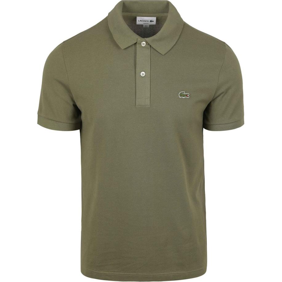 Lacoste Poloshirt Pique Olijfgroen Groen