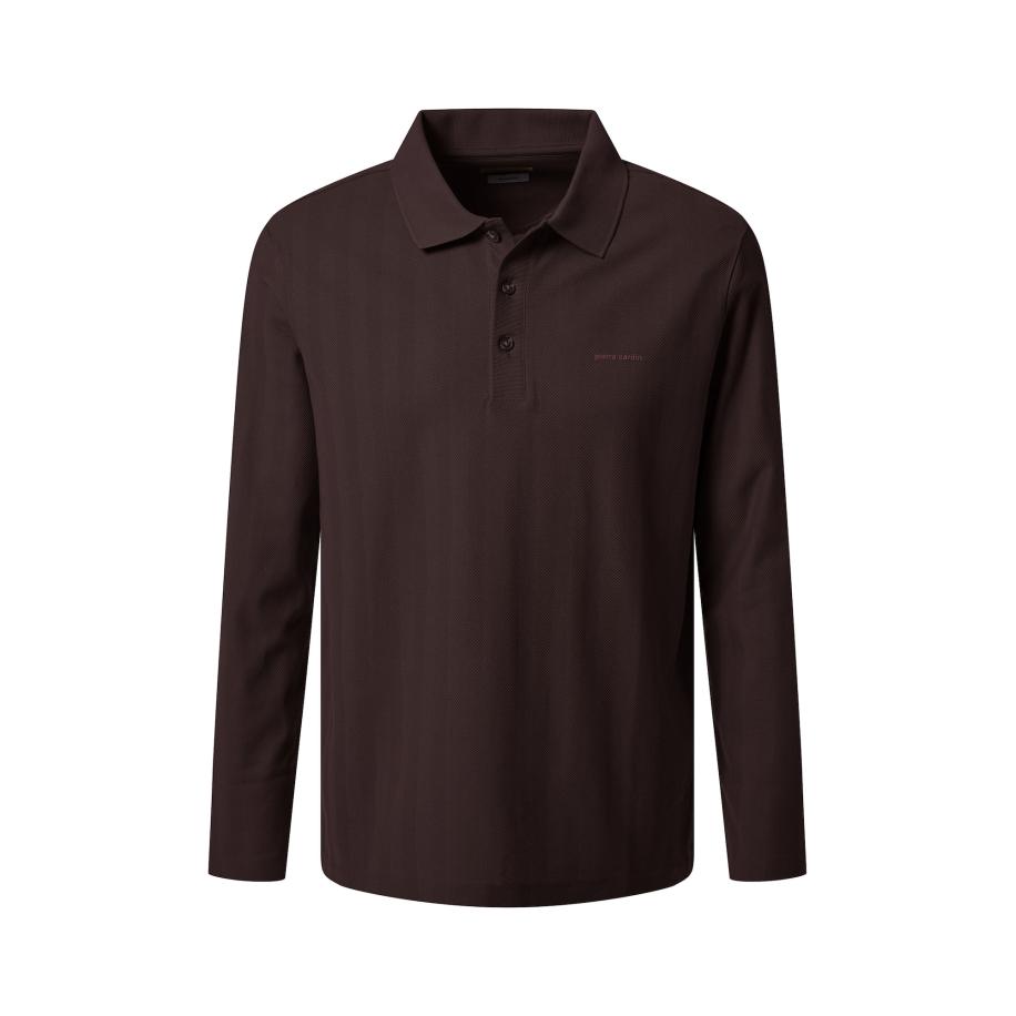 Pierre Cardin PIERRE CARDIN Shirt chocoladebruin -