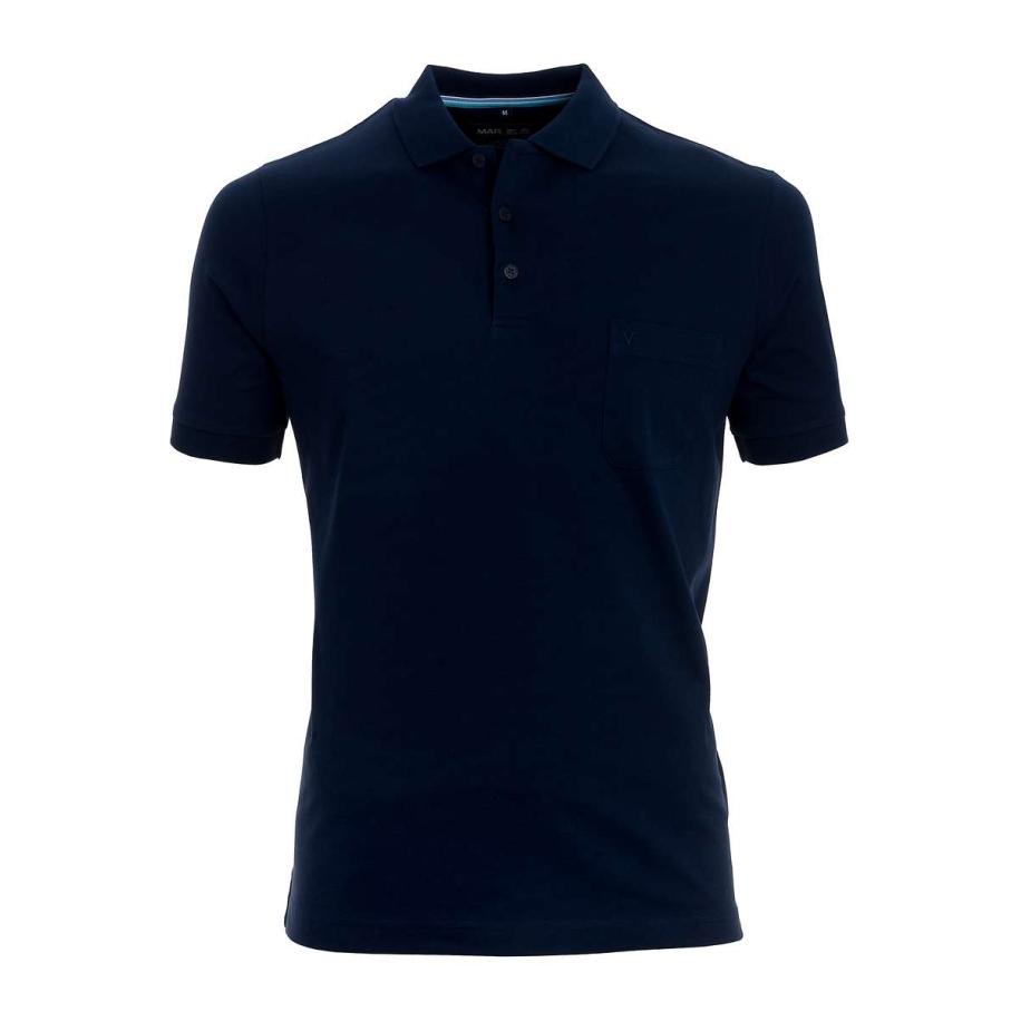 Marvelis Casual Polo shirt Korte mouw marine Blauw
