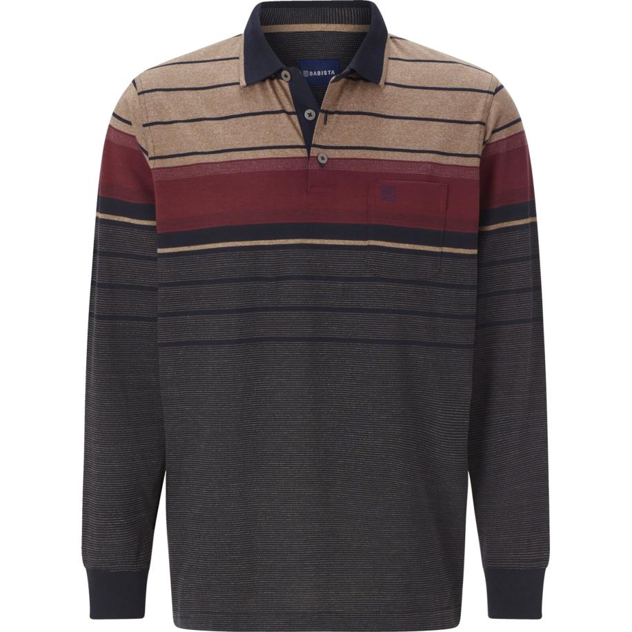 BABISTA BABISTA Shirt Filossi beige / navy / wijnrood -