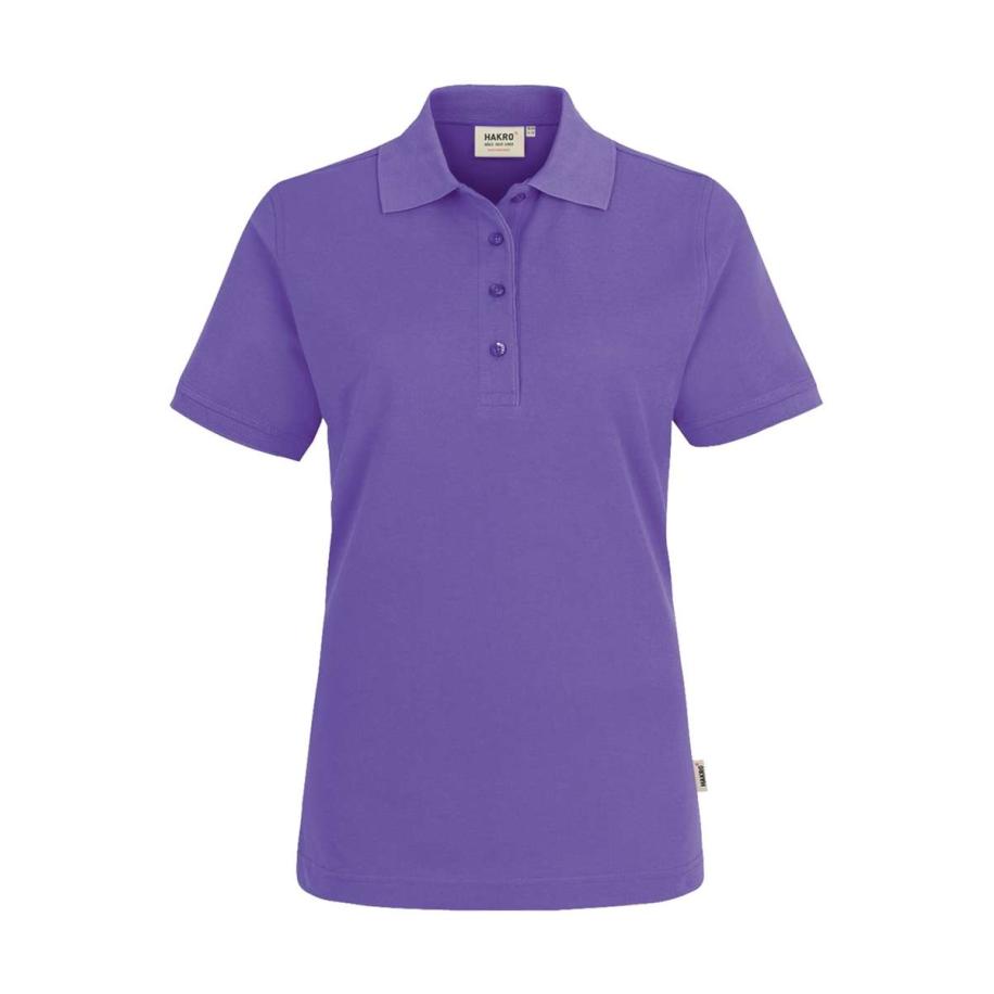 HAKRO 216 Dames Poloshirt lavendel, Effen Multicolor
