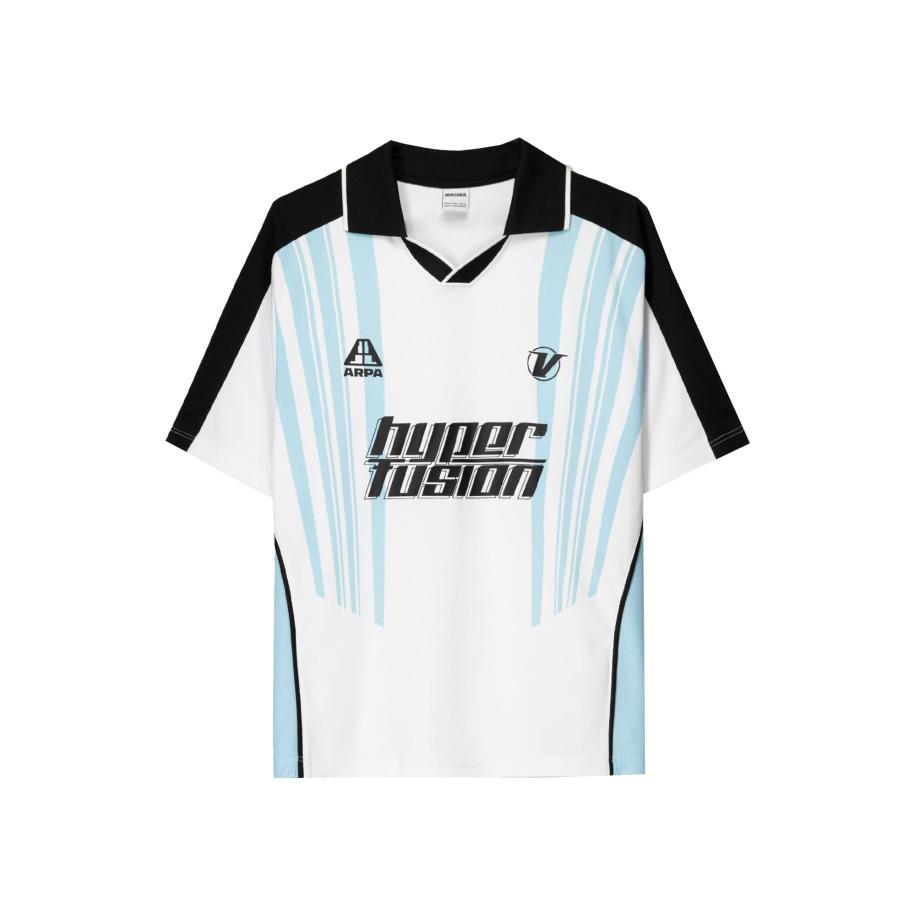 Bershka Bershka Shirt lichtblauw / zwart / wit -