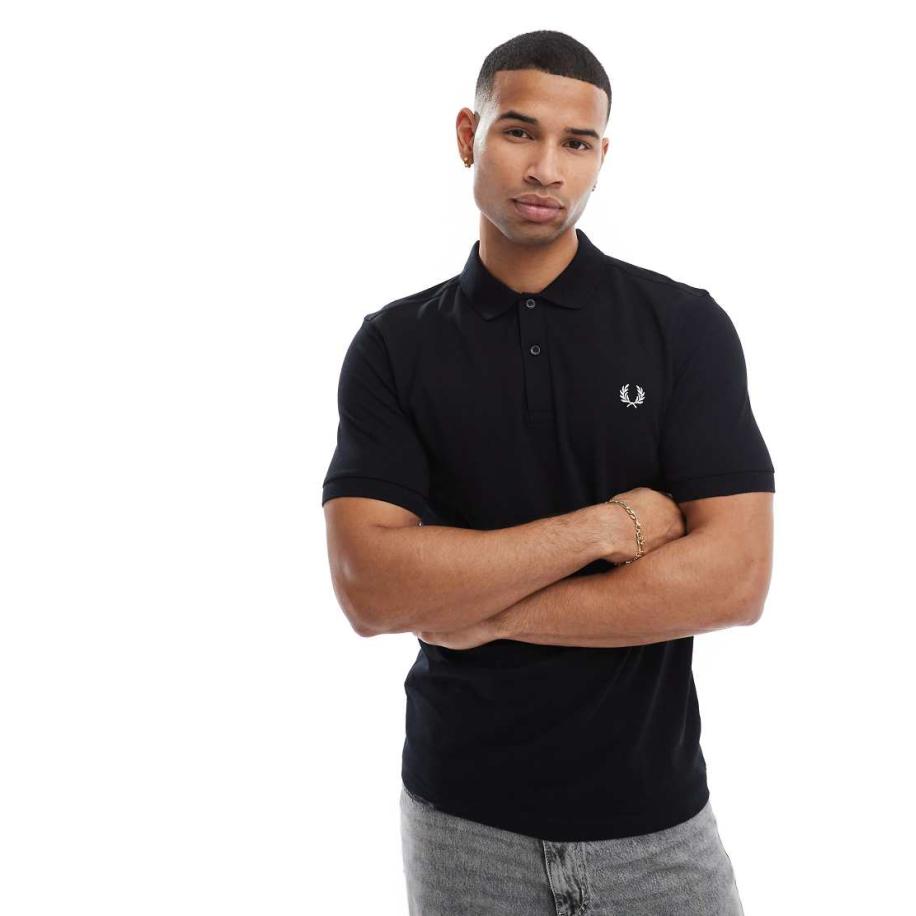 Fred Perry - Poloshirt in zwart Zwart