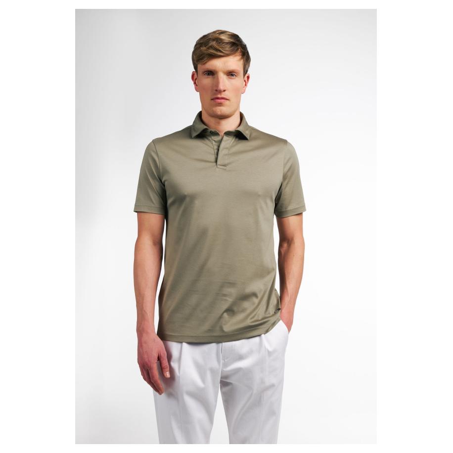 ETERNA 1863 Polo shirt Korte mouw kaki Bruin