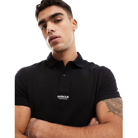 Barbour International - Formula - Polo in zwart, Exclusief bij ASOS