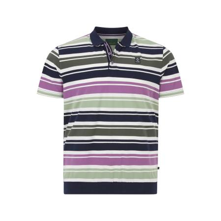 Charles Colby Polo shirt Korte mouw blauw/groen