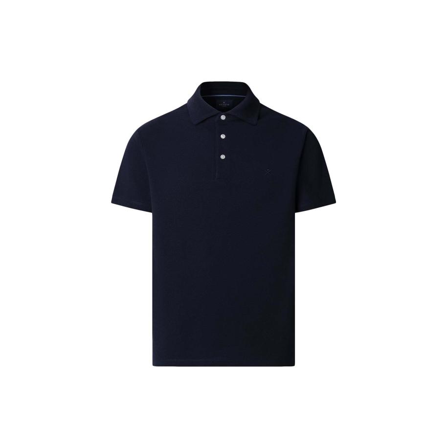 Hackett London Shirt navy Blauw