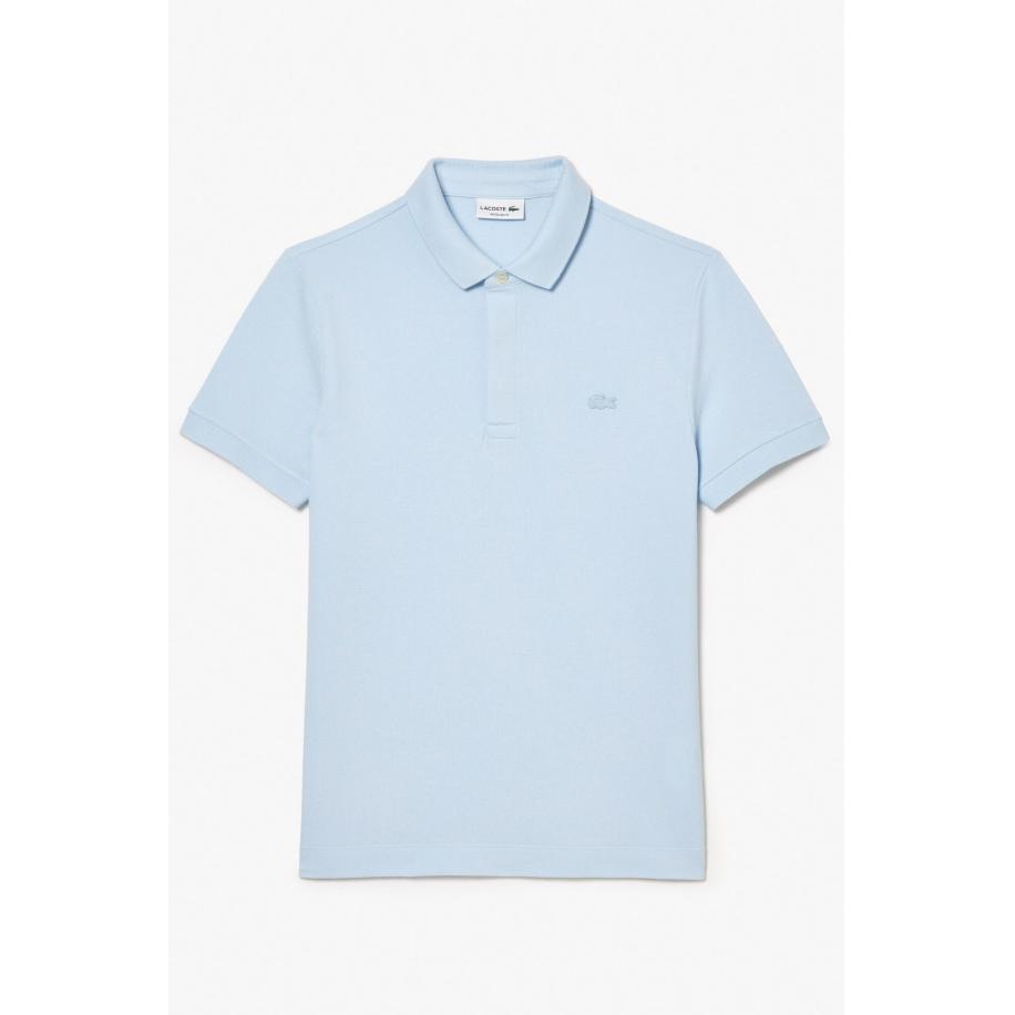 Lacoste Polo shirt lichtblauw, Effen Blauw
