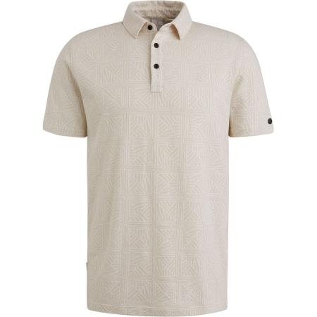 Cast Iron Polo Jacquard Print Ecru