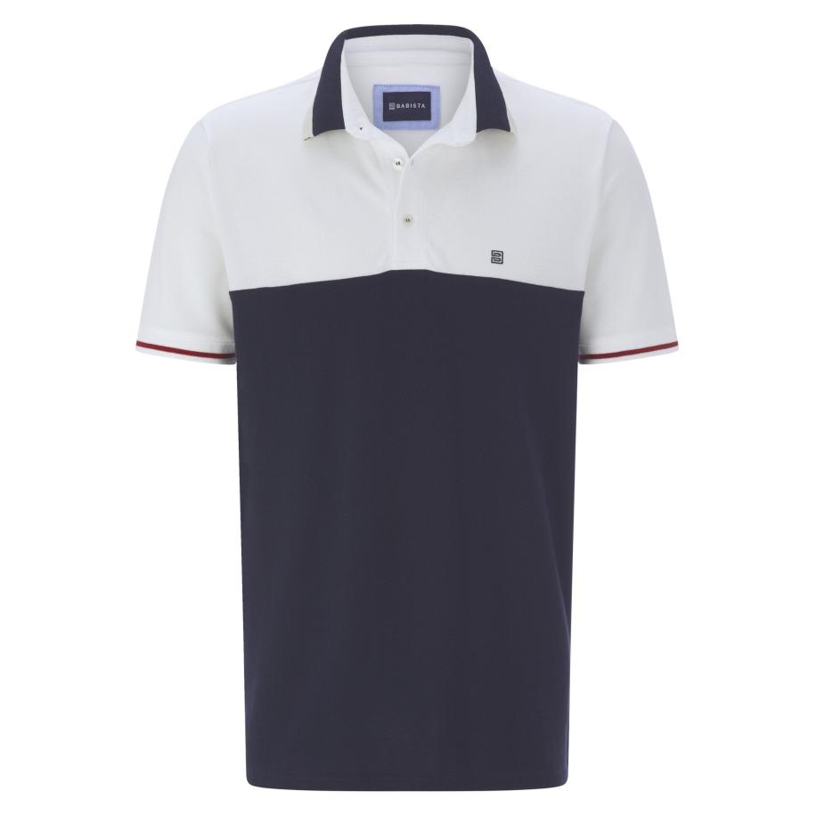 BABISTA Polo shirt Korte mouw donkerblauw Blauw