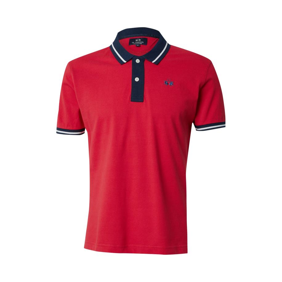 La Martina La Martina Shirt navy / rood / wit -