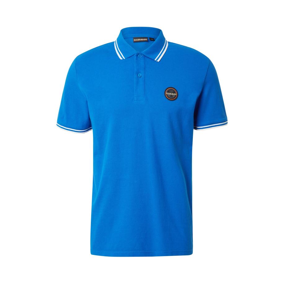 Napapijri NAPAPIJRI Shirt E-MACAS royal blue/koningsblauw / donkeroranje / zwart / wit -