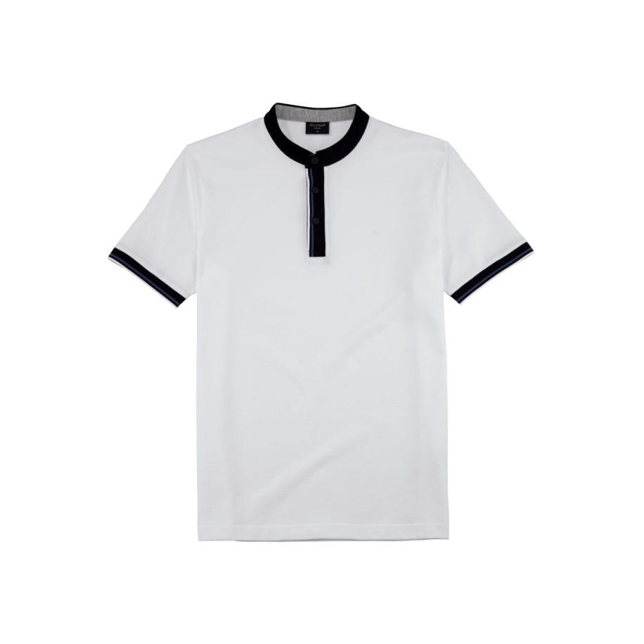 OLYMP Casual Polo shirt Korte mouw wit Wit