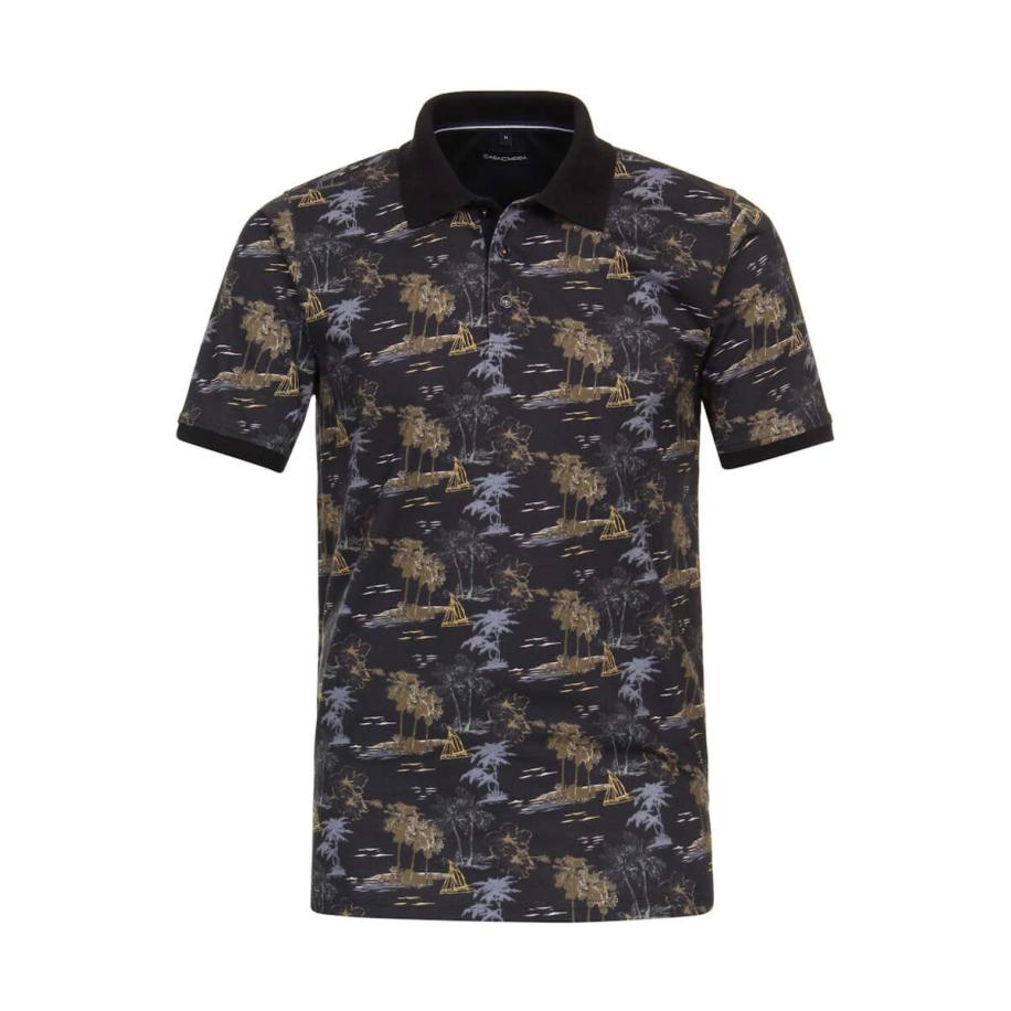 Casa Moda Polo shirt Korte mouw blauw Blauw