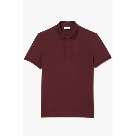 Lacoste Polo shirt wijnrood, Effen