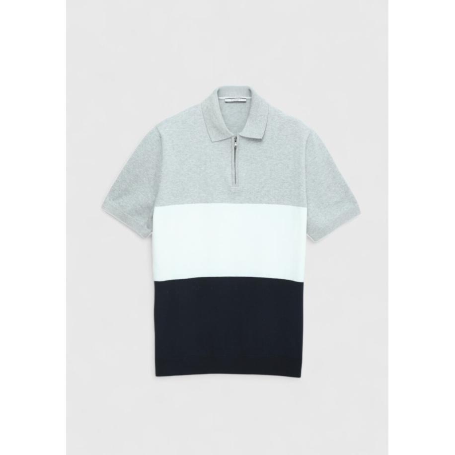 Ramsey Ramsey Shirt marine / grijs / wit -