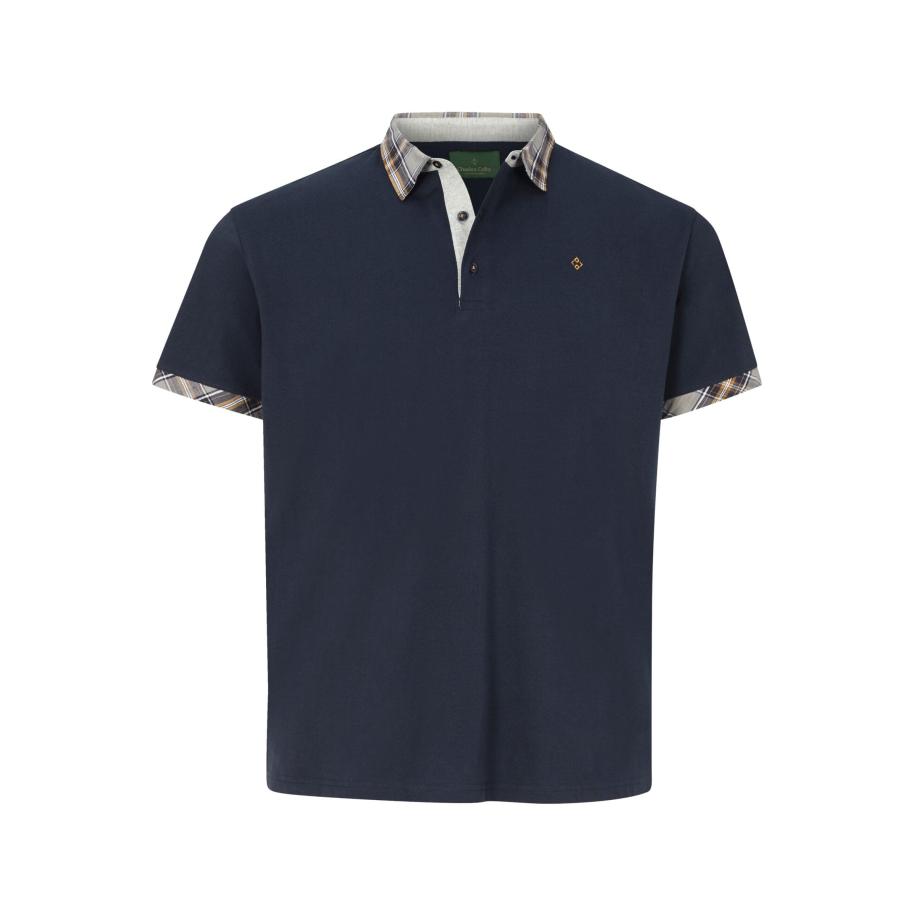 Charles Colby Polo shirt Korte mouw donkerblauw Blauw