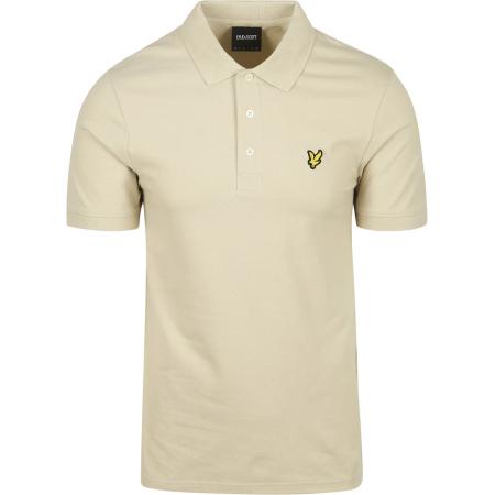 Lyle and Scott Polo Plain Grey Taupe