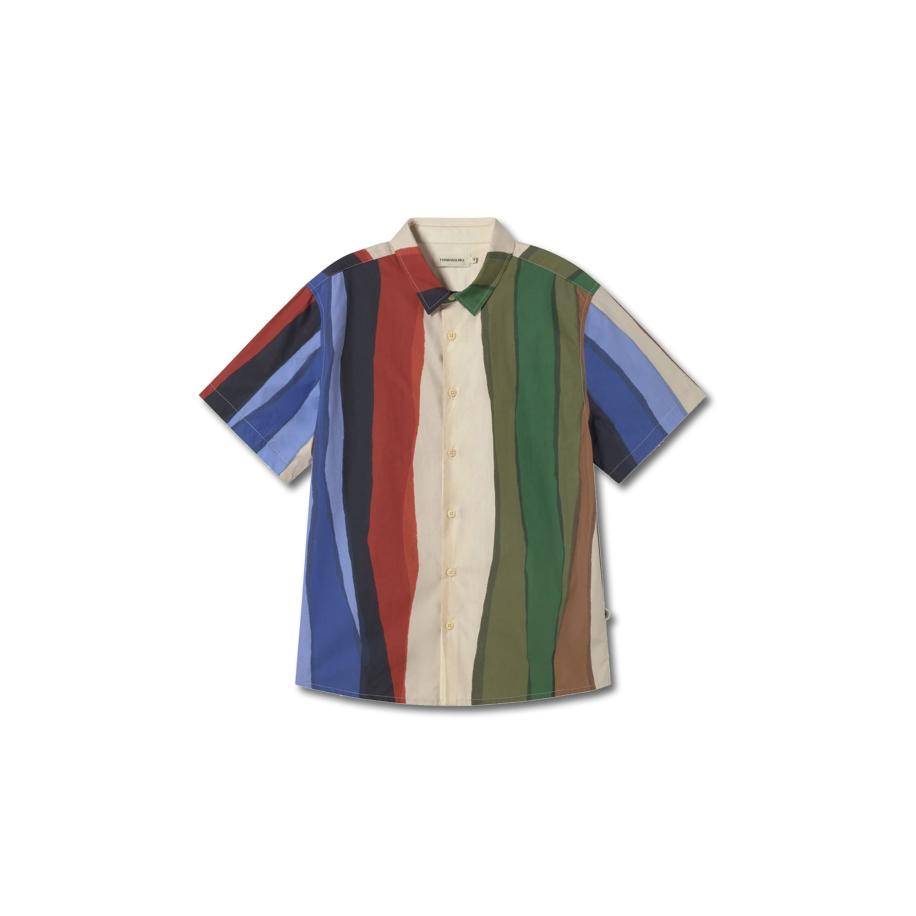 thinking mu Thinking MU Shirt TOM blauw -