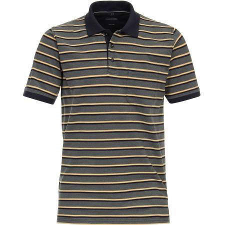 Casa Moda Poloshirt Strepen Groen