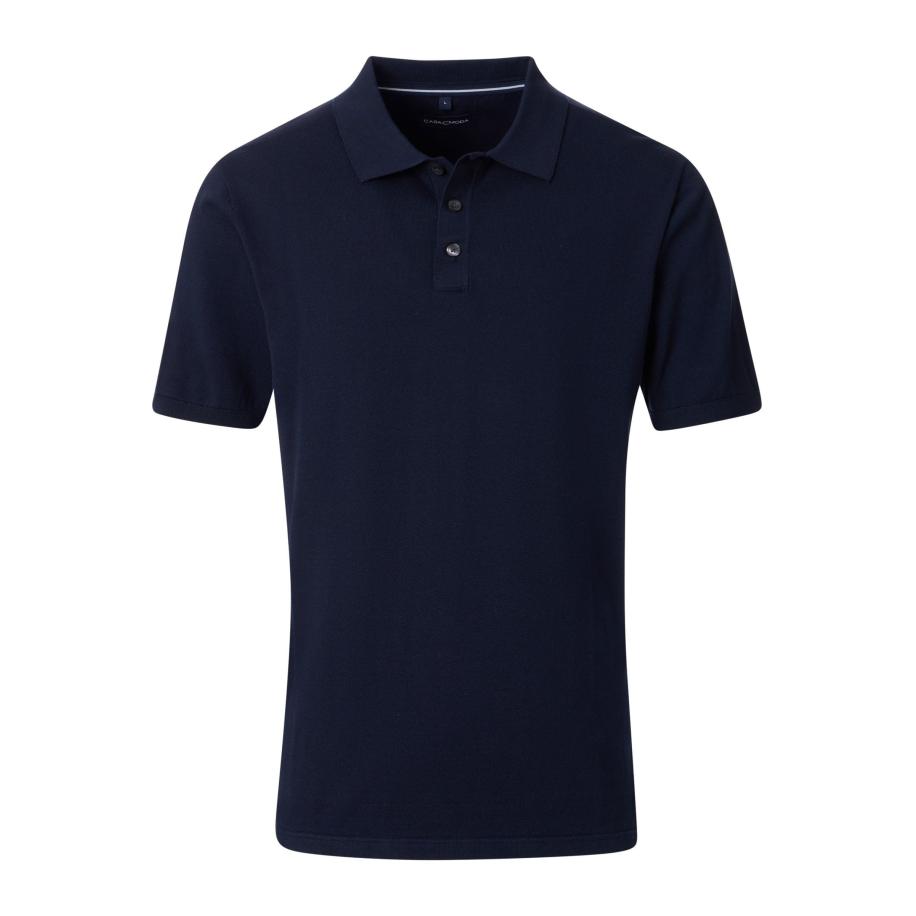 Casa Moda Polo shirt Korte mouw blauw Blauw