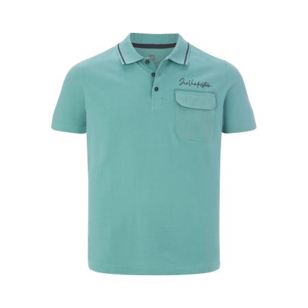 Jan Vanderstorm Polo shirt Korte mouw turquoise