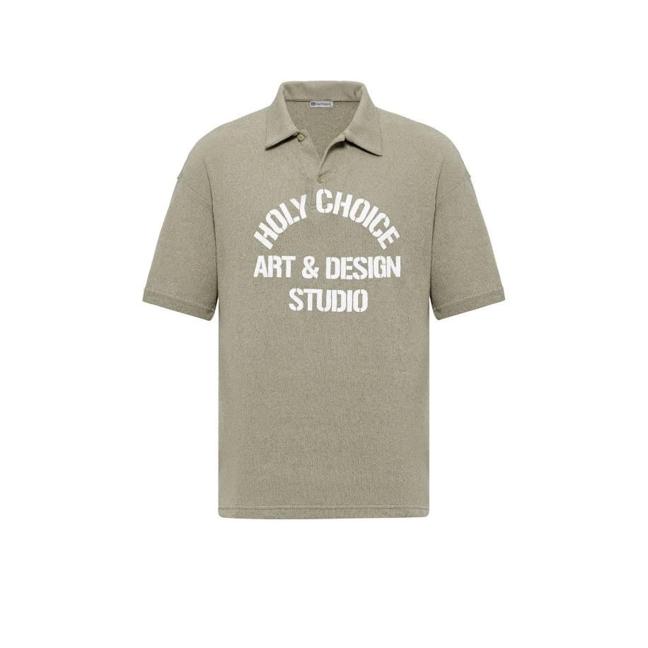 Dandalo Dandalo Shirt kaki / wit -