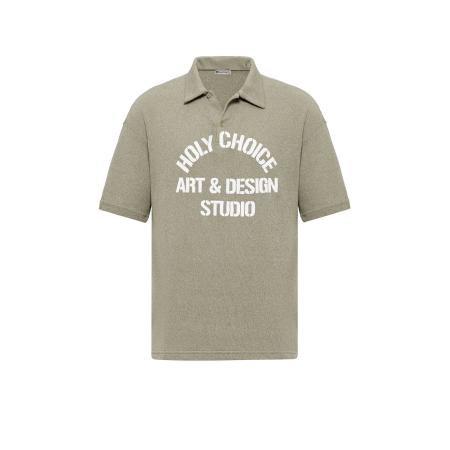 Dandalo Dandalo Shirt kaki / wit