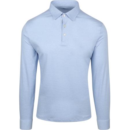 Desoto Longsleeve Poloshirt Essential Lichtblauw