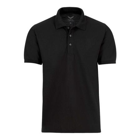 TRIGEMA Polo shirt Korte mouw zwart