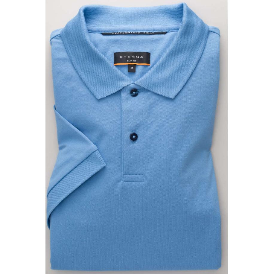 ETERNA Polo shirt Korte mouw blauw Blauw