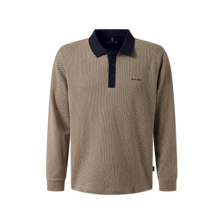 Pierre Cardin PIERRE CARDIN Shirt beige / zwart