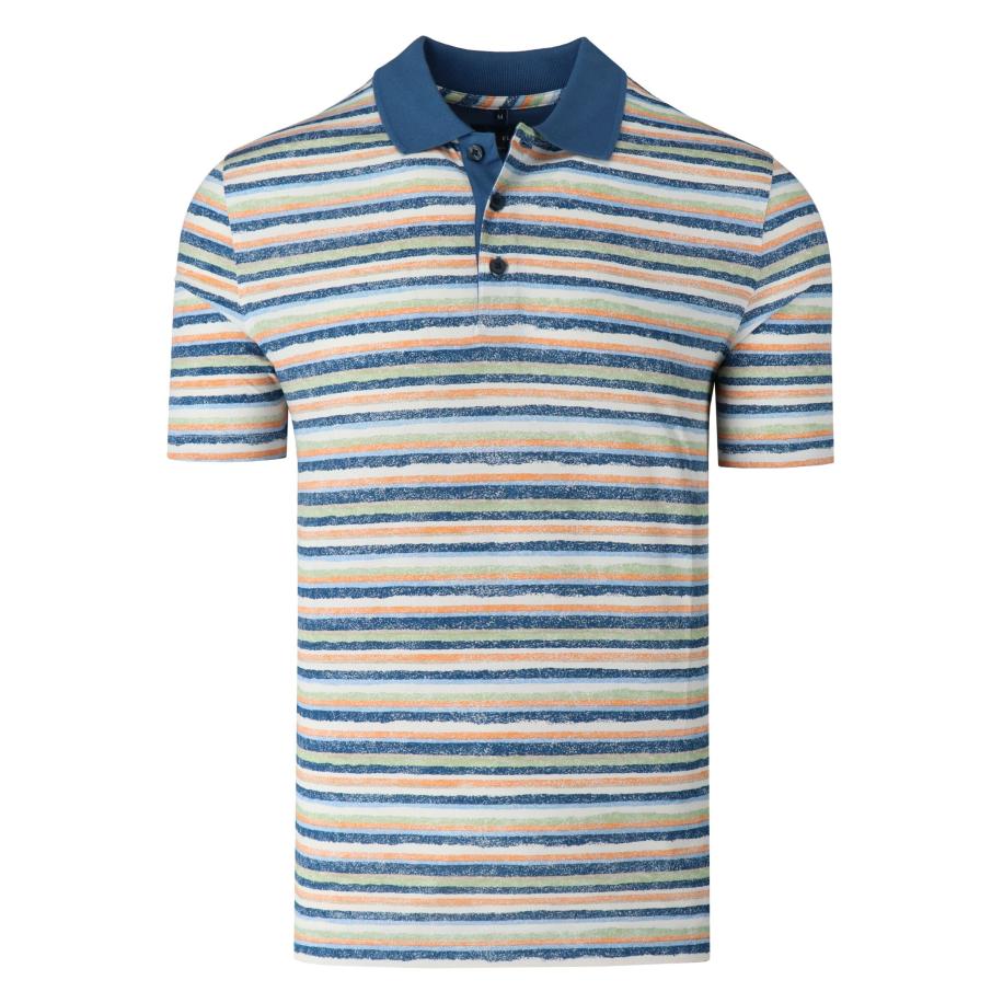 Marvelis Casual Polo shirt Korte mouw kobalt Blauw