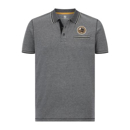 Jan Vanderstorm Polo shirt Korte mouw donkergrijs