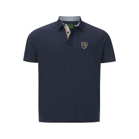 Charles Colby Polo shirt Korte mouw donkerblauw