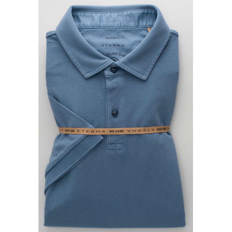ETERNA Polo shirt Korte mouw blauw Blauw