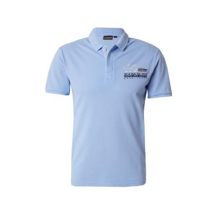 Napapijri NAPAPIJRI Shirt COLVILLE lichtblauw / kersrood / zwart / wit