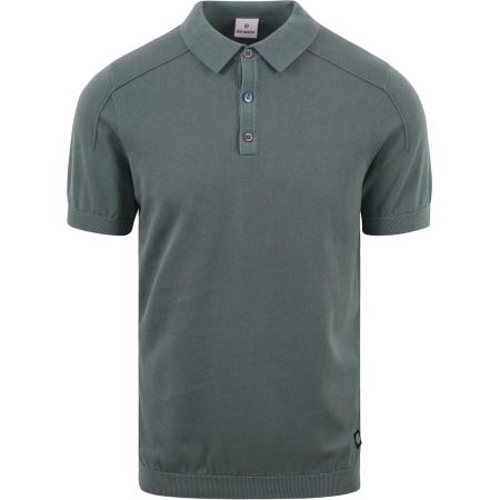 Blue Industry Knitted Poloshirt Groen