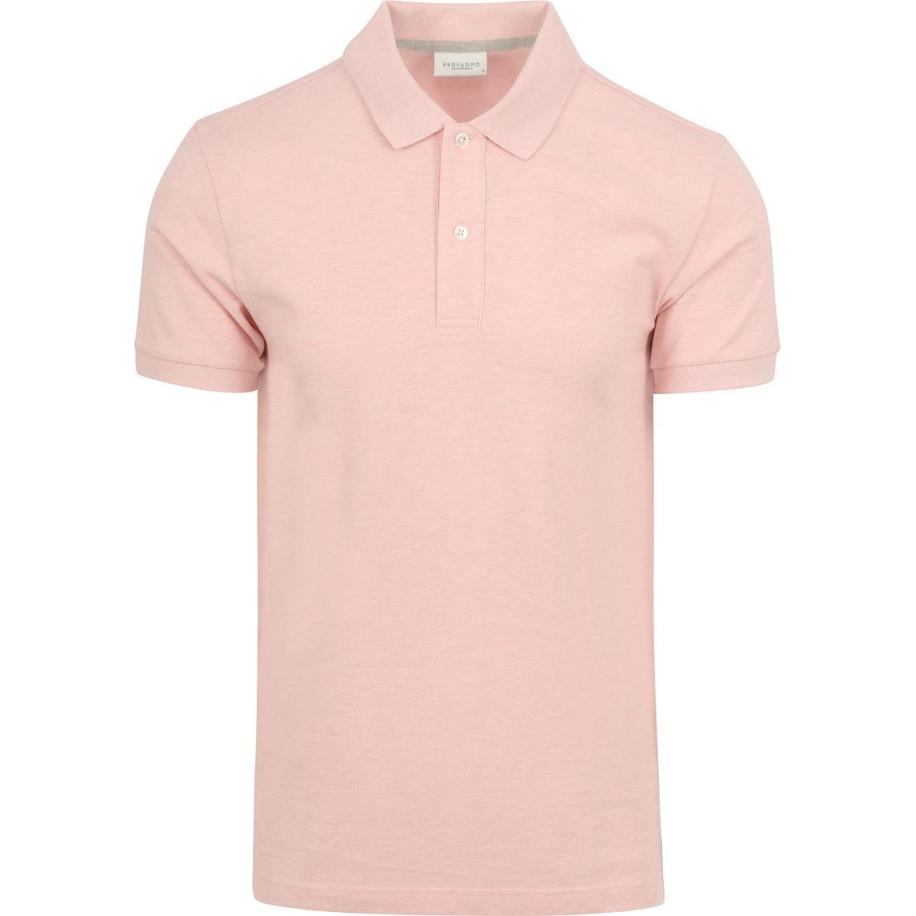 Profuomo Piqué Poloshirt Roze Roze