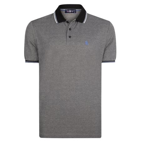 Jimmy Sanders Jimmy Sanders Shirt zwart gemêleerd