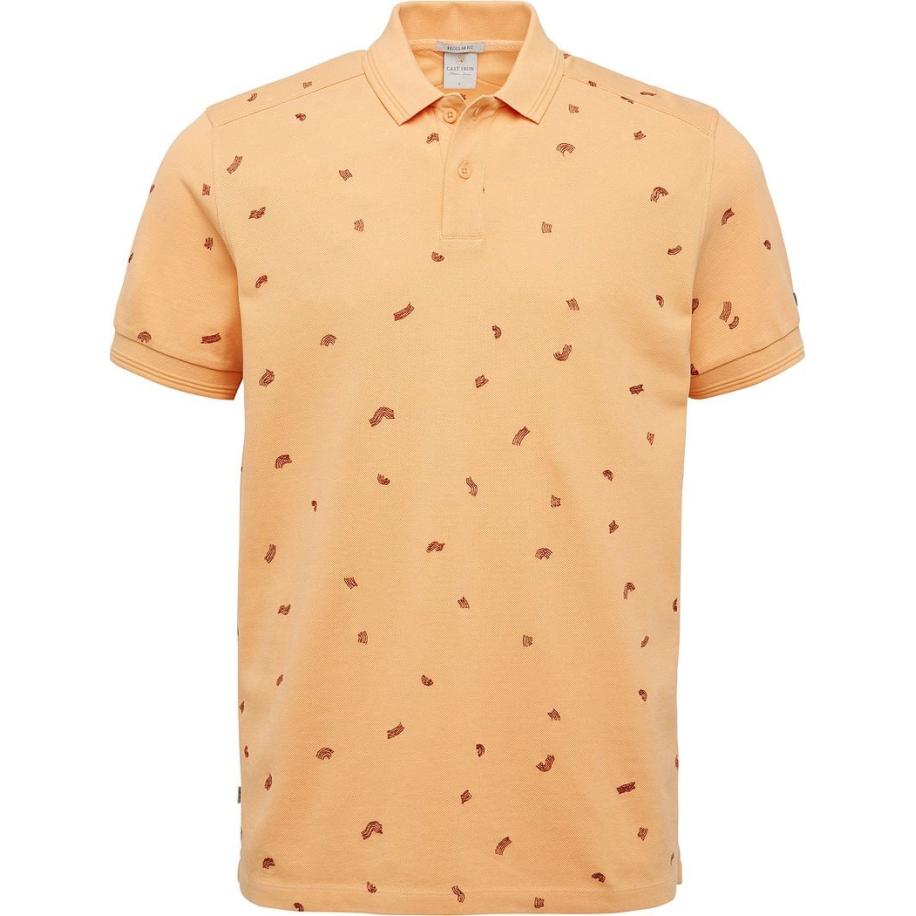 Cast Iron Polo Shirt Apricot Oranje Oranje