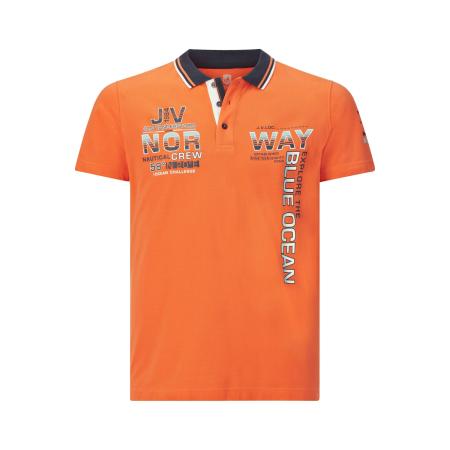 Jan Vanderstorm Polo shirt Korte mouw oranje