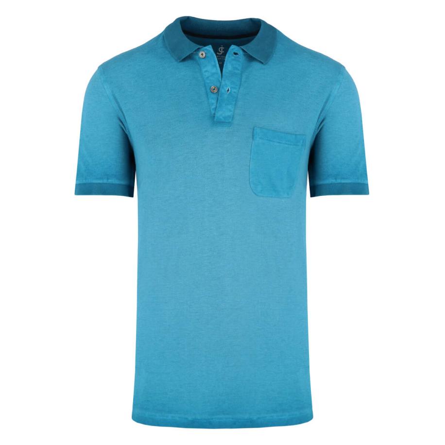 Jupiter Polo shirt Korte mouw benzine Blauw