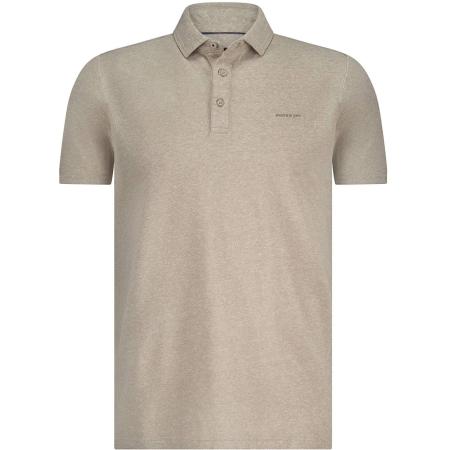 State of Art Poloshirt Piqué Melange Beige