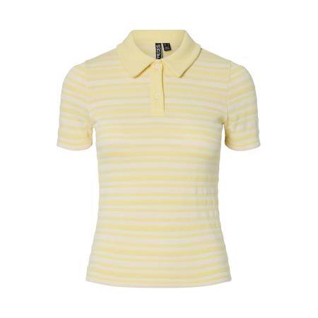 Pieces PIECES Shirt PCJessie lichtgeel / wit