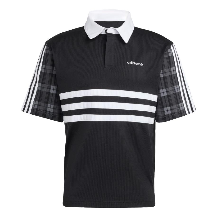 Adidas ADIDAS ORIGINALS Shirt Tartan grijs / donkergrijs / zwart / wit -