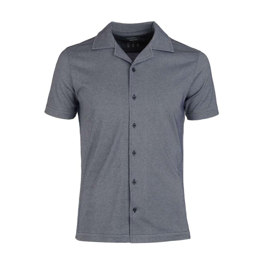 Marvelis Performance Overhemd Korte mouw nachtblauw Blauw
